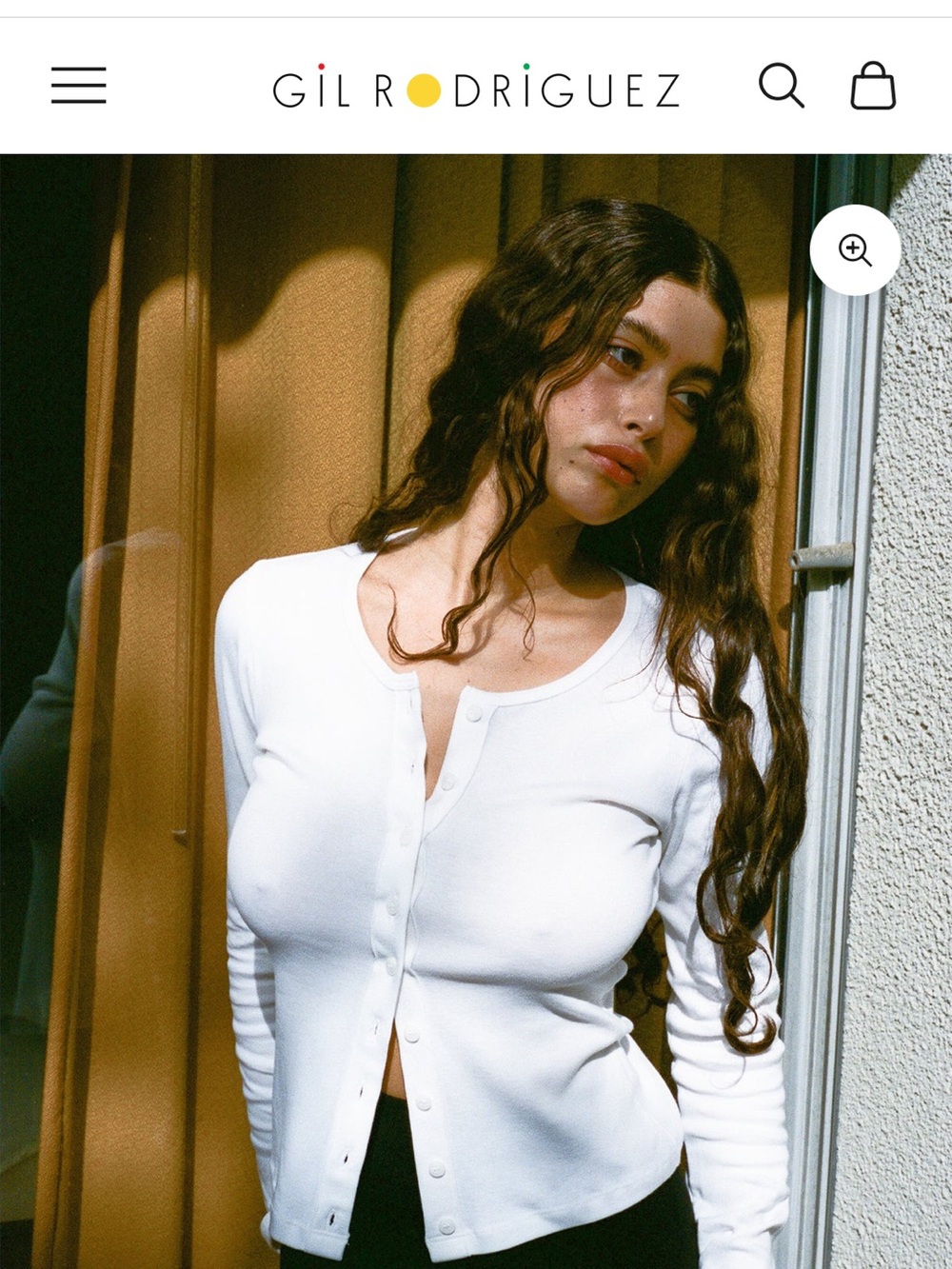 Gil Rodriguez Sophie Cardigan in white NWOT